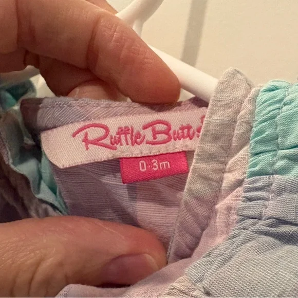 Ruffle Butts Cotton Pastel Ruffle Romper - Picture 7 of 8